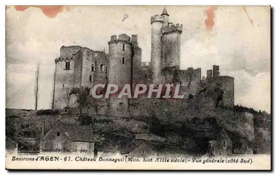 Castelo de Bonnaguil — Vista geral (lado sul) — Em torno de AGEN - 61