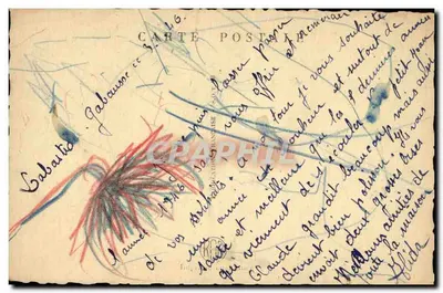 Paysage fluvial — Bonne Année — Kartka pocztowa — Rewers