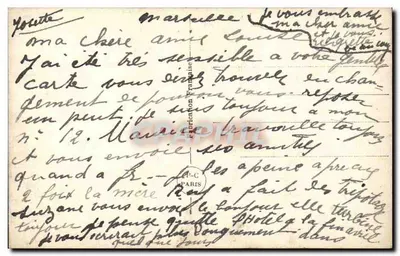 Jovem mulher com chapéu violeta — editor PC, n° 348 — Verso
