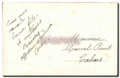 Arranjo de rosas e margaridas — A.H.R. 292 — Editor A.H.R. — Verso