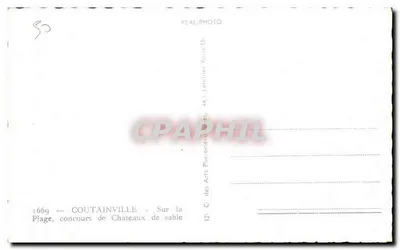Coutainville — Concurso de Castillos de Arena — G. des Arts Photométriques — Reverso