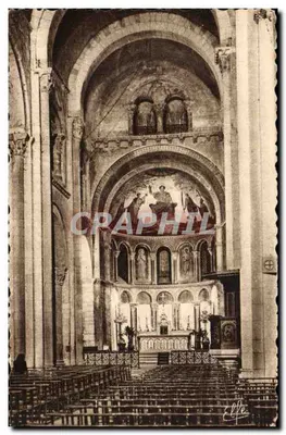 Interior da Colegiata de Saint-Gaudens — Haute-Garonne — Edições Labouche Frères, Toulouse