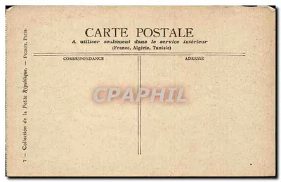 Paris — O Panteão — Coleção da Petite République, Paris — Verso