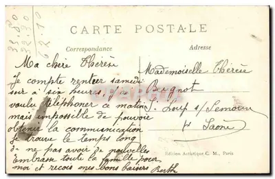 Paryż (6e arr.) — Fontaine Carpeaux i ulica Observatoire — Wydawnictwo Artystyczne C.M., n°57 — Rewers