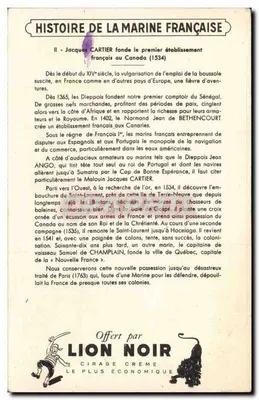 Jacques Cartier w Kanadzie — Historia Marynarki Francuskiej — E. de Bertier — Rewers
