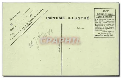 Saint-Leu-la-Forêt — Túmulo de Louis-Napoléon, Rei da Holanda — Editor B-D, n°59 — Verso