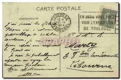 La Haute-Garonne - Katedra w Fourquevaux - Scena 'Écce Homo' autorstwa J.P. Laurensa — Rewers