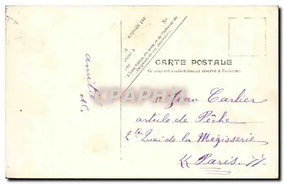 Paris — Das Collège de France — Antike Ansichtskarte Paris, Nr. 79 — Rückseite