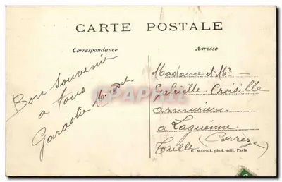 Bois de Vincennes — Lago Daumesnil - O Embarcadouro — E. M. — Verso