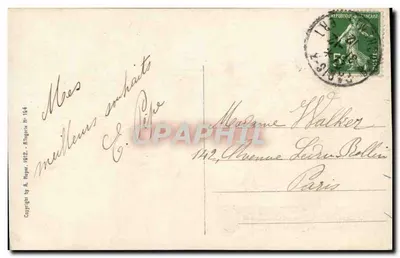 Estatua da Paz e da Abundância — Boa Ano — D. Nostrianny, edit. A. Meyr. N° 164 — Verso