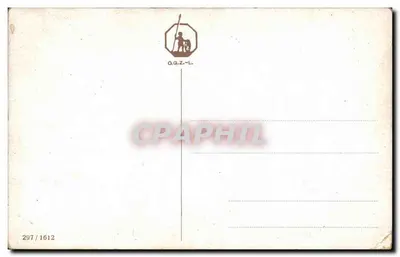 Ptak na kwiatowej gałęzi — A. Binder — Q.G.Z.-L. n°297/1612 — Rewers