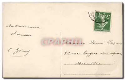 Criança em trenó — cena invernal — S.P. n°3237 — Verso