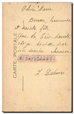 Notre-Dame z Lourdes — upięta statua — wydawca P.A.I.C. — Rewers