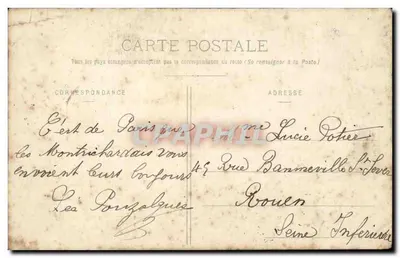 Paris - Coluna da Bastilha — A. Tardie, Paris — Verso