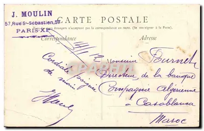 Paris - A Madeleine — Edição E.L., Paris — Verso
