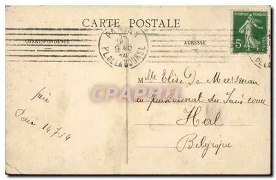 Paris-Montmartre — Basilika des Heiligen Herzens und Platz St. Peter — J.H. Nr. 078 — Rückseite