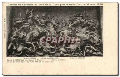 Combate de Cavalaria no fundo da Cuve perto de Mars-la-Tour em 16 de Agosto de 1870 — Richter & Gerber, Metz