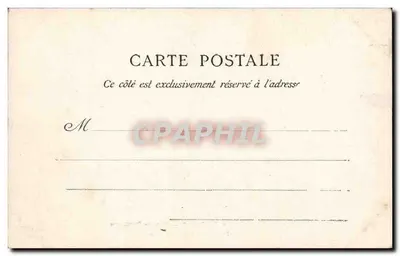Paris — Bois de Boulogne — Pavillon d'Armenonville — n° 419 — Verso