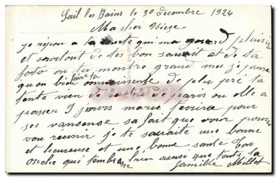 Bambino in salopette rossa — mazzo di violle — ER Parigi n°604 — Verso