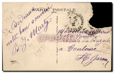 Bordeaux — Le Pont sur la Garonne — édition Dijaux n°20 — Verso