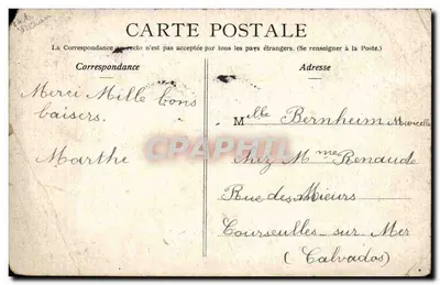 París. La Plaza Victor Hugo — edición E. — sello 5c verde, cancelación París 5e — Reverso