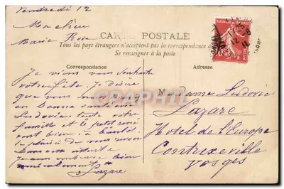 Młody mężczyzna w stroju — z bukietem kwiatów — CIRCÉ, n°4431 — Rewers