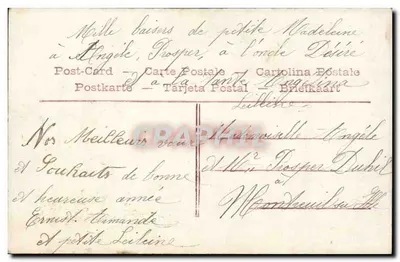 Para uroczysta — 1 stycznia — wydawca nieznany, numer serii nieodczytalny — Rewers
