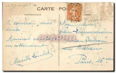 Paris — Igreja de São Julião o Pobre — Edição Attié — Verso