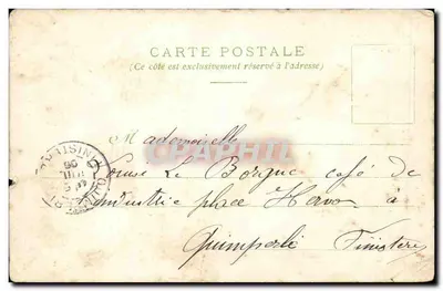 Grand Hotel Paryż — widok z rogu ulicy Rivoli i ulicy Paix — wydawca nieznany — Rewers