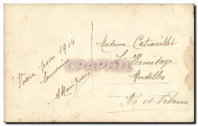 Criança com capa de pele — Boa Ano — Massé — Verso