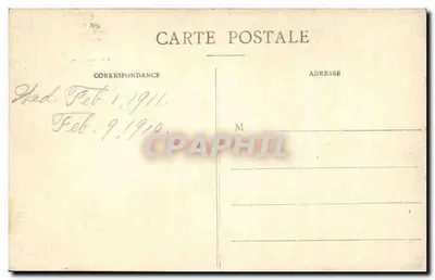 Estátua do Cristo adornando a fachada da Basílica do Sagrado Coração — Paris-Montmartre — J. H. Depositado, n° 025 — Verso