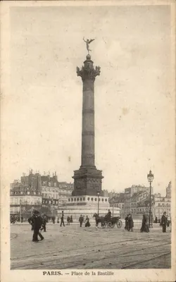Paris — Praça da Bastilha — editor C. Beurienne, Orléans