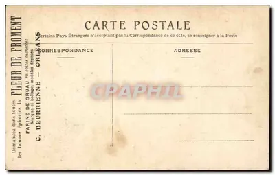 Paris — Praça da Bastilha — editor C. Beurienne, Orléans — Verso