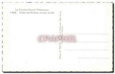 Lago do Val — Vale do Hérisson, Jura — Edições E. PROTET, 1908 — Verso