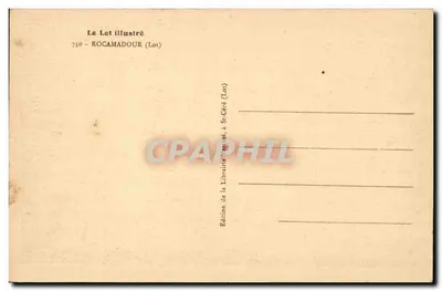 Rocamadour — panoramica wioski wzniesionej — Le Lot illustré, n°750 — Rewers
