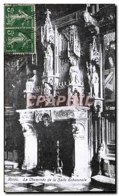 Ypres. A Chaminé da Sala dos Municípios — Editor não visível, número de série ilegível