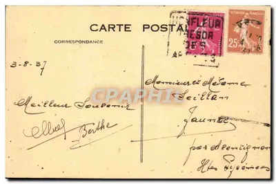 Honfleur — A Igreja de São Leão — C.M., Le Havre — Verso