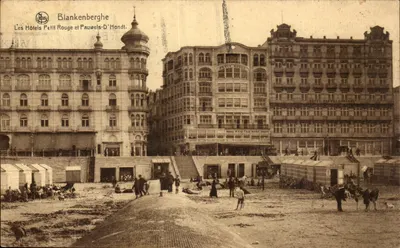 Blankenberge — Os Hotéis Petit Rouge e Pauwels-D'Hondt — Editor LJS, n° 45