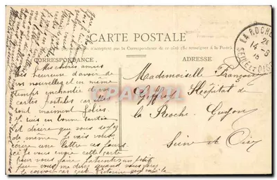 Mulher com buquê — P.L. — Paris, 1905 — Verso