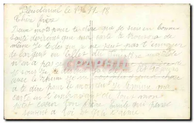 Mulher sentada com rosa — Réverie à l'Absent — WD Paris 1329 — Verso
