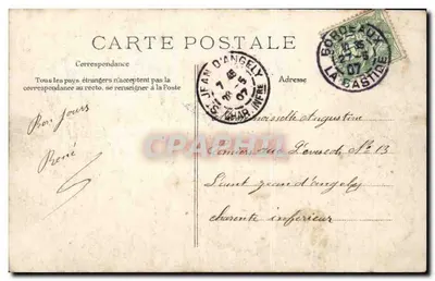 Bordeaux - Esposizione Marittima Internazionale 1907 - Vista scattata sotto la Passagrelle: Il Grand Palais — Verso