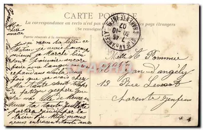 La Rochelle — A entrada — Fotografia de Édouard Nattes — Verso