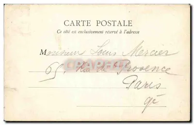 PARIS — Duży Pałac Sztuki — B.F., Paryż, nr 36 — Rewers