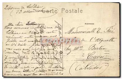 Paris — A Rue de Tolbiac — editor não identificado — Verso