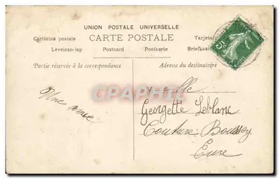 Rêves de Printemps — casal no jardim — editor S. n° 1473 — Verso