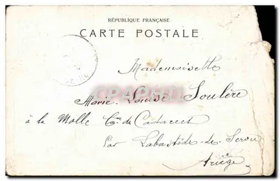 Assyriens — Écriture cunéiforme — éditée par L'OLIVER, Paris, série N°1 — Achterkant
