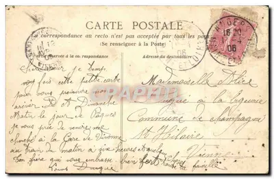 Angers — Rue de Paris — Héliotypie Dugas et Cie, Nantes, n°309 — Verso