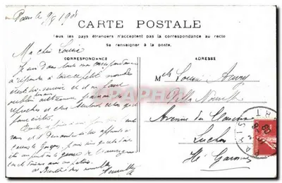 PARYŻ - Invalides — widok dachu — nieczytelny wydawca — Rewers
