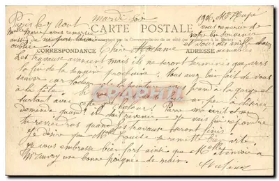 Paris — Maison de François Ier, rue Bayard — Procédés C. Jeangette, n°77 — Verso