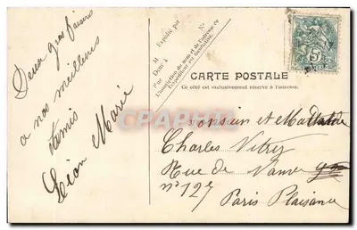 Finalmente sozinhos — cena de pedido de casamento — Y.P. Paris No. 129 — Verso